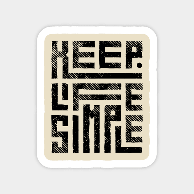 EPIC GYM - Keep Life Simple Design Sticker by Colourful Joy